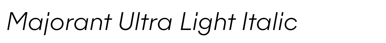 Majorant Ultra Light Italic image